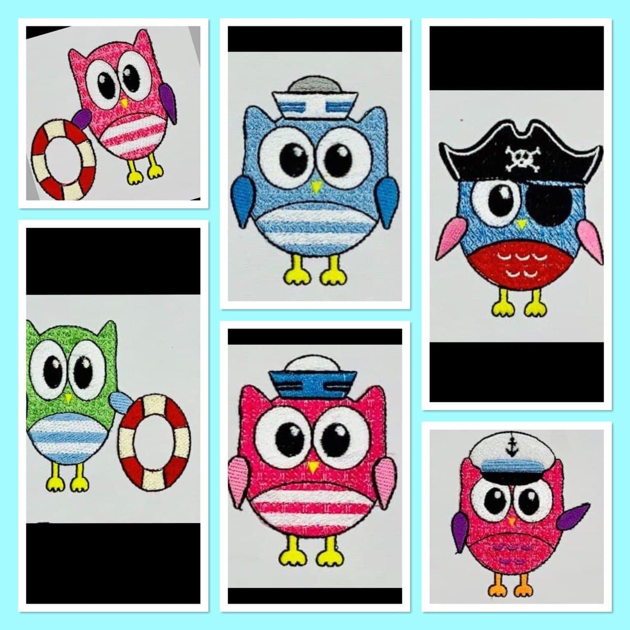 SAILOR OWLS SET