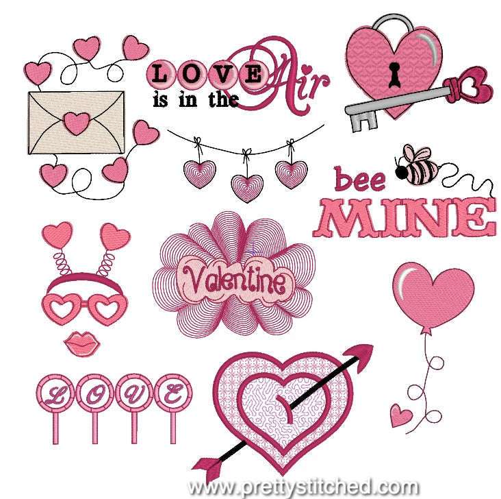 VALENTINE DOODLES SET 1