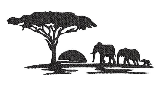 TREE & ELEPHANT SHADOW